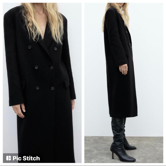 ZARA | Oversized Wool Coat - Picture 3 of 6